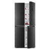 NASCO REFRIGERATEUR AMERICAIN 4 PORTES GRIS SOMBRE NO FROST - 422LT NET - HNASF4-54S