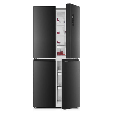 NASCO REFRIGERATEUR AMERICAIN 4 PORTES GRIS SOMBRE NO FROST - 422LT NET - HNASF4-54S