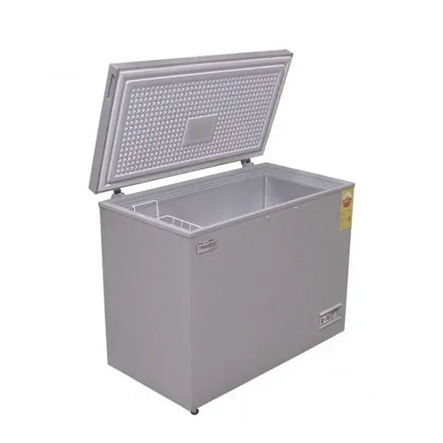 CONGÉLATEUR HORIZONTAL UNE PORTE AVEC CLÉ NASCO - 250L NET - 1 PANIER À L’INTÉRIEUR - R600A - NAS-350FL-DS