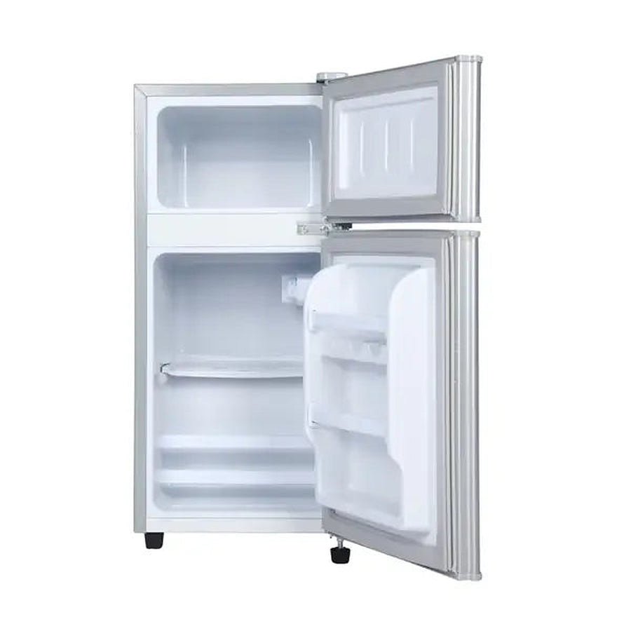 RÉFRIGÉRATEUR DOUBLE PORTES NASCO - 102L - ÉCONOMIQUE - UN ESPACE AU CONGÉLATEUR - R600A - NASF2-202FL-DS