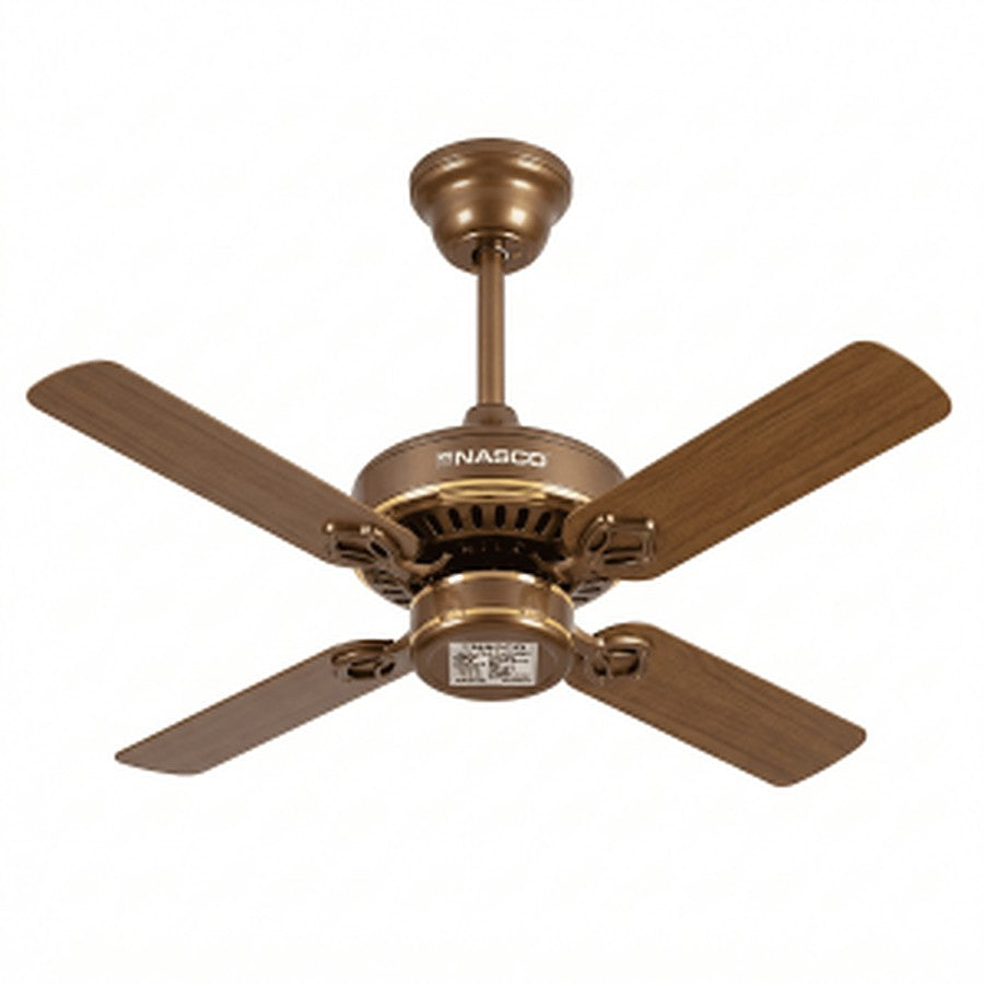 VENTILATEUR PLAFONNIER NASCO 24'' / 60W / MARRON-DORE / 4 HELICES / 220V-50HZ / 4PCS/CT - NASCO ACHAT / VENTE - CK24-02N