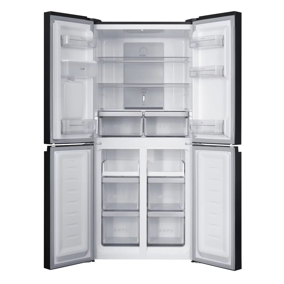 NASCO REFRIGERATEUR AMERICAIN 4 PORTES GRIS SOMBRE NO FROST - 422LT NET - HNASF4-54S