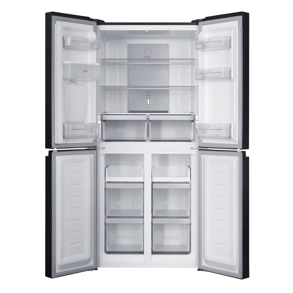 NASCO REFRIGERATEUR AMERICAIN 4 PORTES GRIS SOMBRE NO FROST - 422LT NET - HNASF4-54S