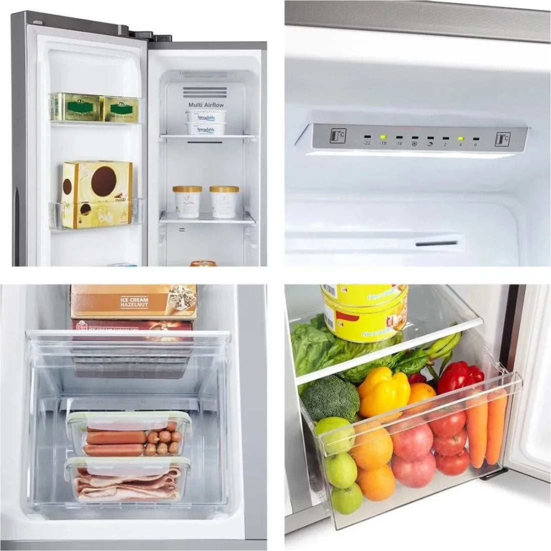 HISENSE REFRIGERATEUR AMERICAIN INVERTER NO FROST 428 LT - RS3P428NEDE