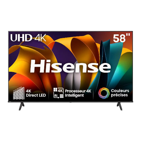 HISENSE SMART TV LED 58'' VIDAA 4K UHD NETFLIX-YOUTUBE - 58A6N