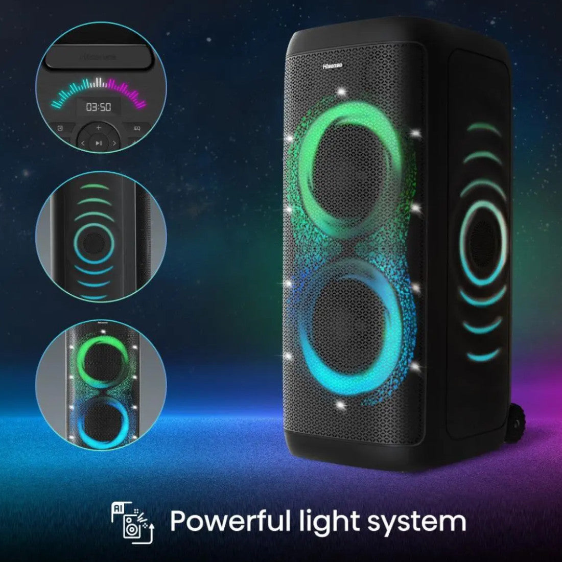 HISENSE PARTY SPEAKER 620W AURACAST CONNECT LIFE - PARTY THUNDER