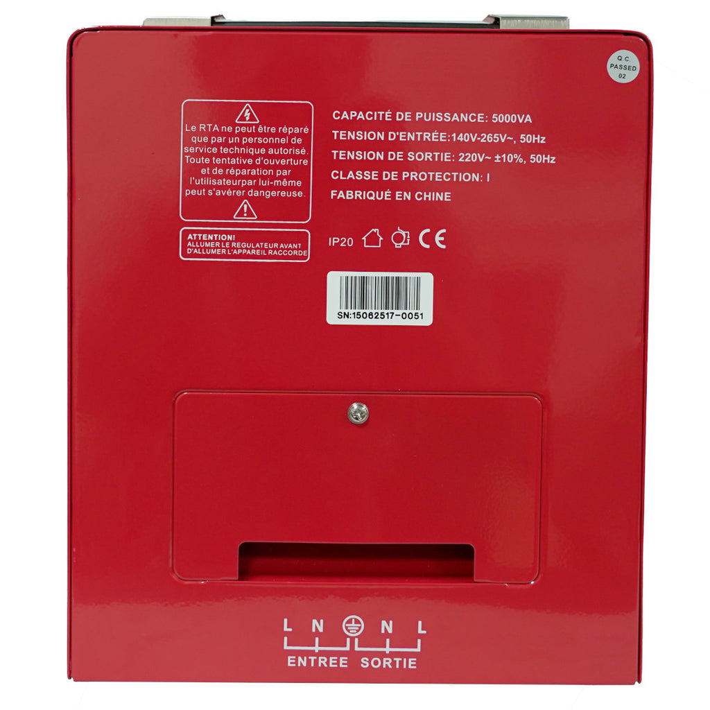 STABILISATEUR 5000VA AFFICHAGE LCD - SVR-107-5000VA