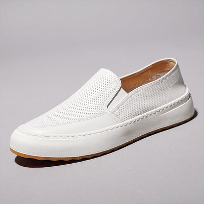 Importé - Chaussure Homme En Cuir Semelle Souple Sans Lacets