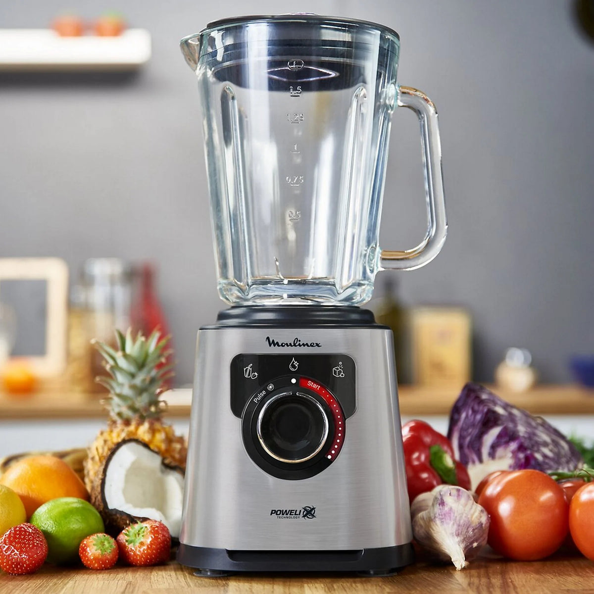MIXER BLENDER MOULINEX PERFECT MIX - 3 PROGRAMMES - 2L - 1200W