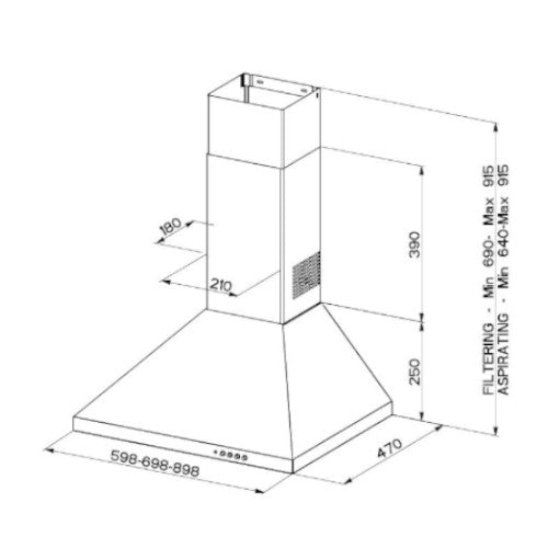 BEKO Hotte – BEKO_CWB9441XNH