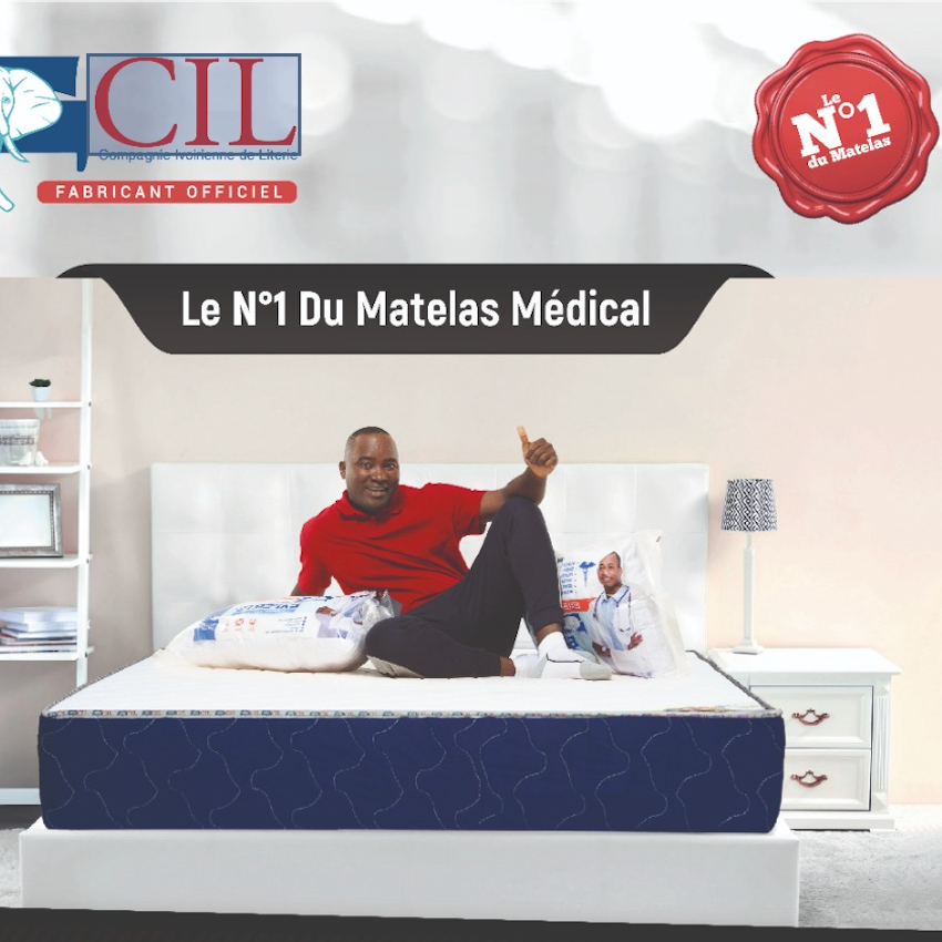 Matelas CIL MEDICODORSAL® Brodé EXTRA PH10 - 3 Places