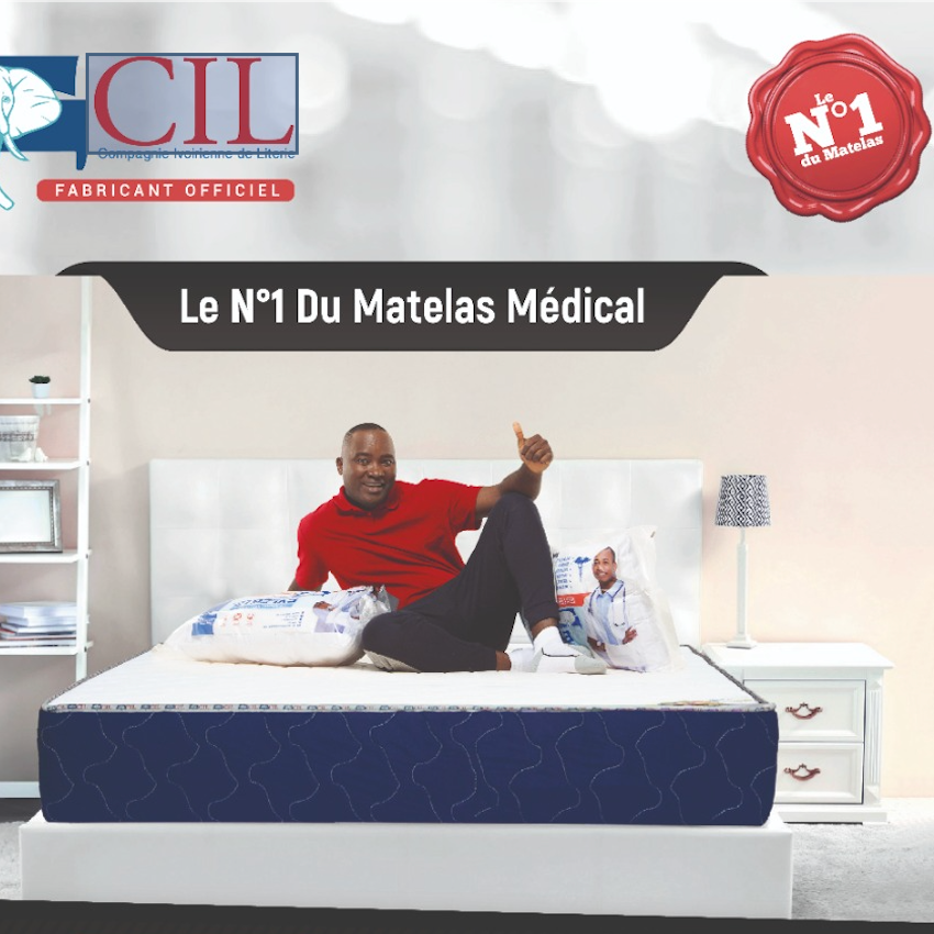 Matelas CIL MEDICODORSAL® Brodé EXTRA PH10 - 2 Places