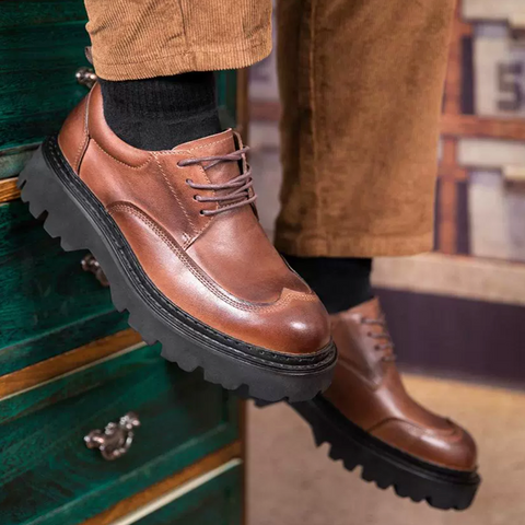 Importé - Chaussure Homme En Cuir Décontractée Style Britannique