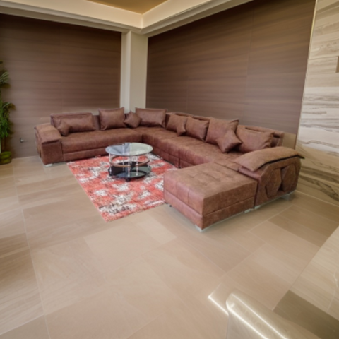 Salon Canapés Olympique - 9 places - Marron