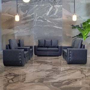 Salon Canapés C4 - 7 Places - Noir