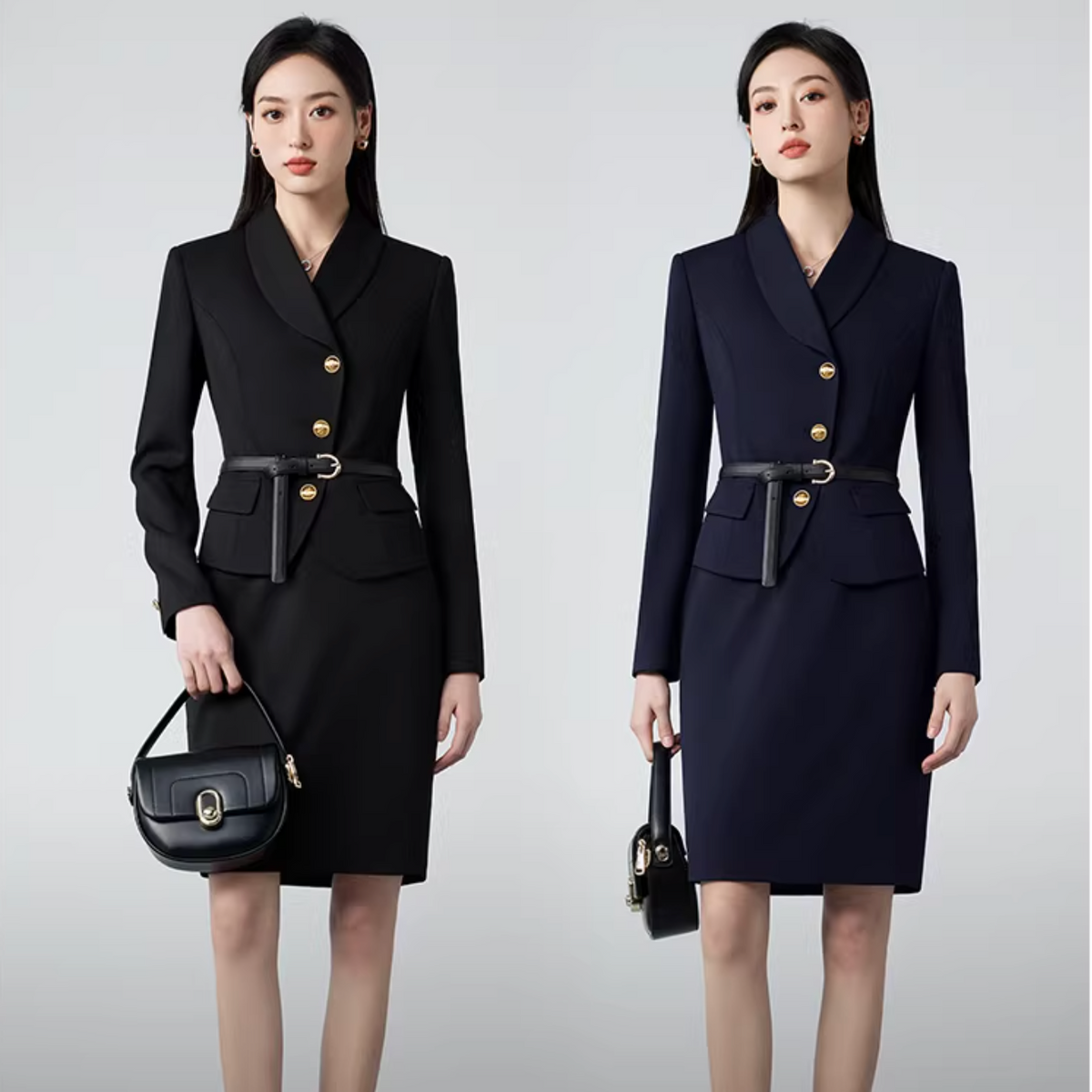 Importé - Ensemble Tailleur Femme 2-3 Pièces Slim Fit Premium