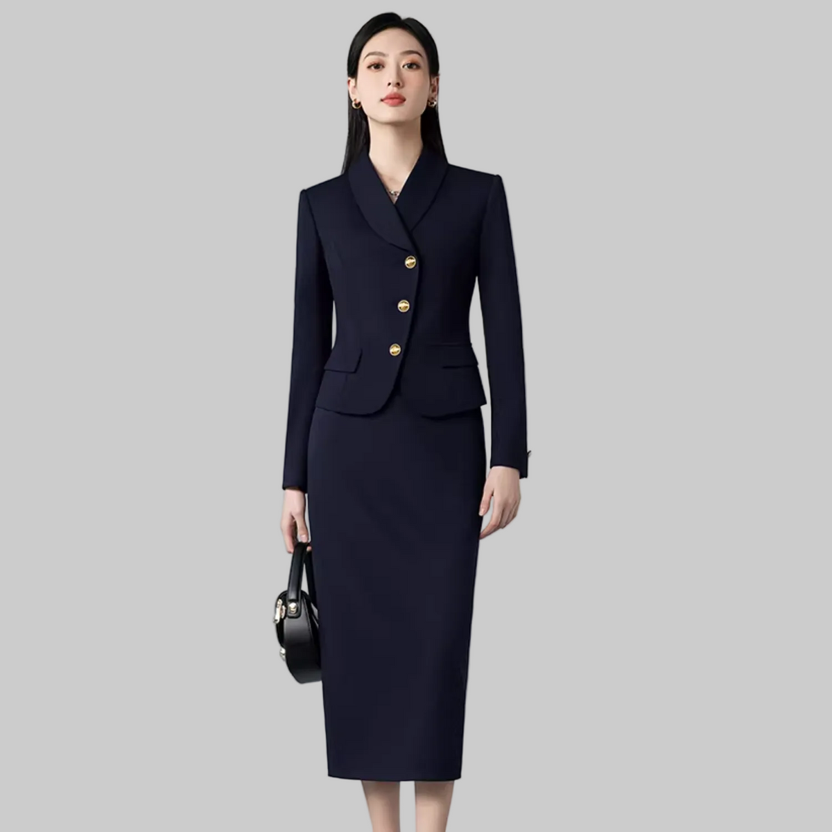 Importé - Ensemble Tailleur Femme 2-3 Pièces Slim Fit Premium