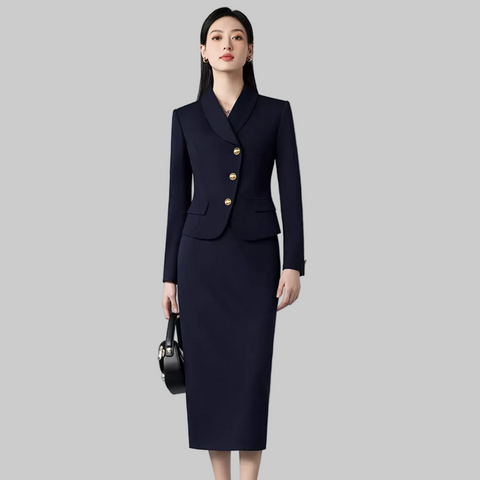 Importé - Ensemble Tailleur Femme 2-3 Pièces Slim Fit Premium