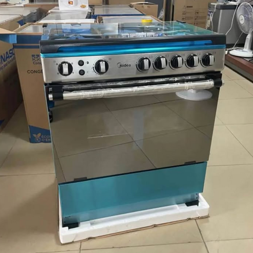 MIDEA GAZINIÈRE 5 FEUX 75x60CM INOX VITREE - GAZ_30AMG5G027