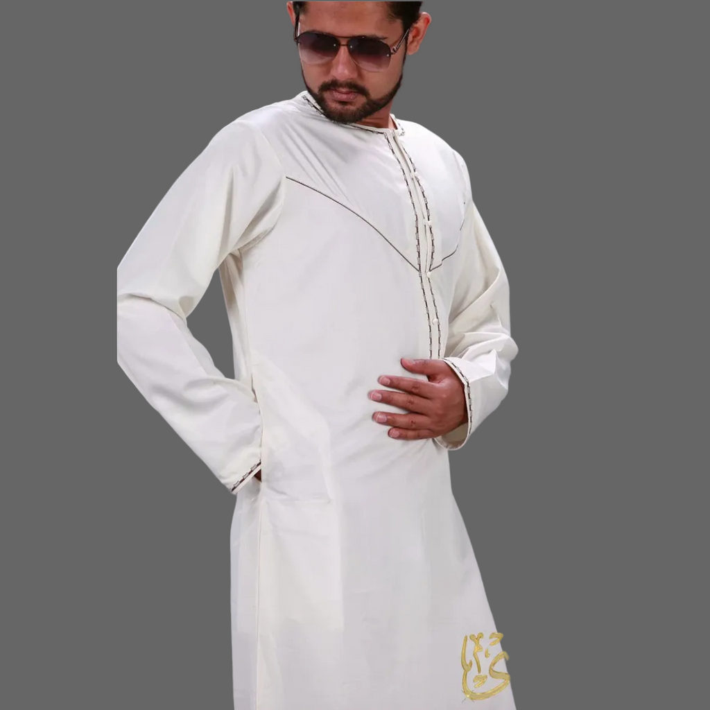 Importé - Boubou Homme Coton Premium Dubaï Décontracté