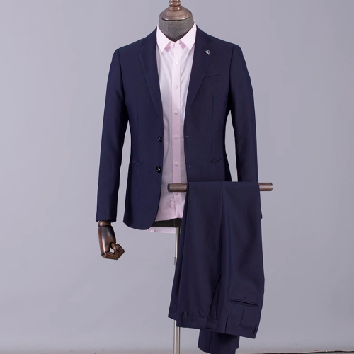 IMPORTÉ - Destockage Costume Bleu Premium 2 Boutons pour Hommes (dégriffé)