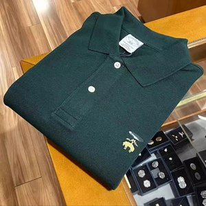 Importé - Polo Homme Pur Coton Manches Longues Brodé