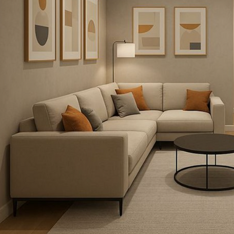 Salon Canapé d'angle Confort - 6 places