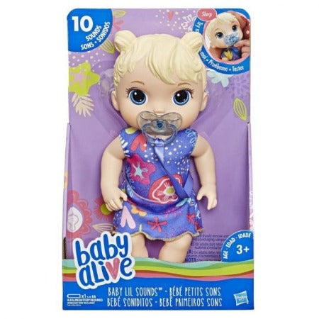 BABY ALIVE POUPEE VIVANTE + MUSIQUE BLONDE -3ANS PLUS – E3690