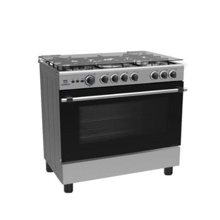 NASCO GAZINIÈRE 5 FEUX INOX 90x60CM ALLUM AUTO ROTISSERIE - NASGC-LME90I