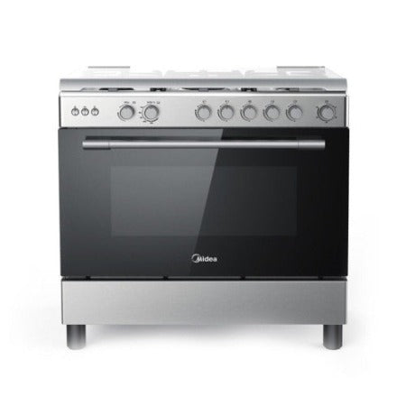 MIDEA GAZINIÈRE 5 FEUX INOX ALLUM AUTO ROTISSERIE – GAZ_LMG90030