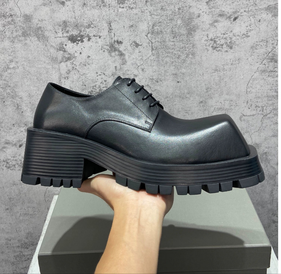Importé - Chaussure Homme Derby Britannique Semelle Epaisse A Bout Carré