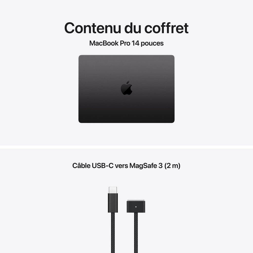 Apple MacBook Pro M5 14'' 24Go RAM / 1To SSD - Année 2026