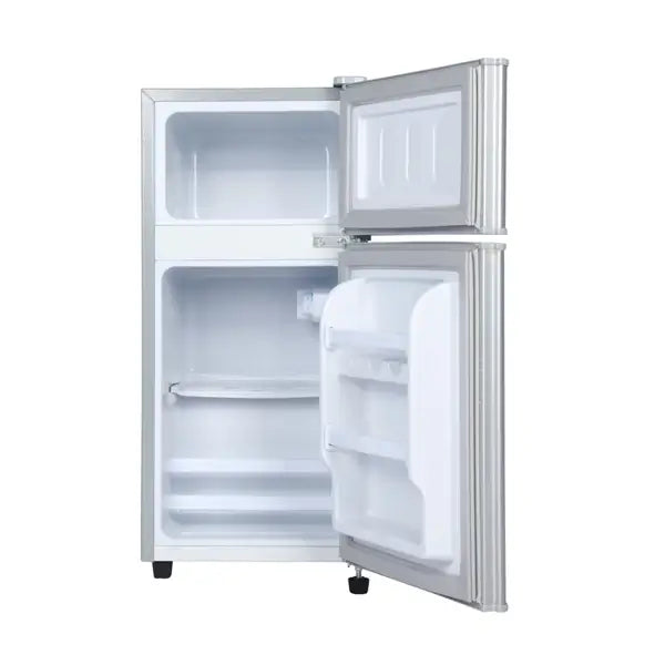 RÉFRIGÉRATEUR DOUBLE PORTES NASCO - 102L - ÉCONOMIQUE - UN ESPACE AU CONGÉLATEUR - R600A - NASF2-202FL-DS