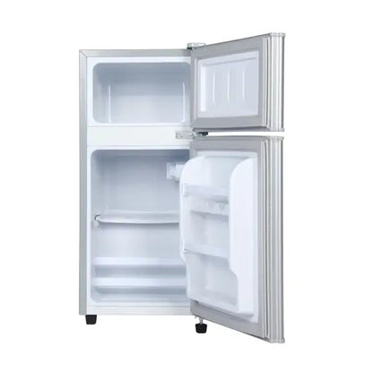 RÉFRIGÉRATEUR DOUBLE PORTES NASCO - 102L - ÉCONOMIQUE - UN ESPACE AU CONGÉLATEUR - R600A - NASF2-202FL-DS