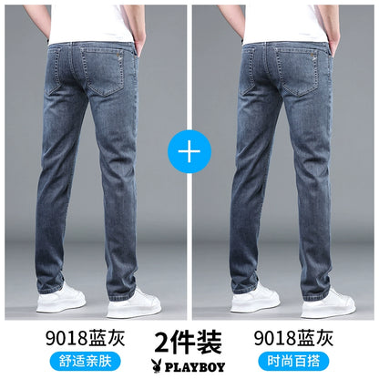 Importé - Playboy Pantalon Slim Fit Homme Jean Stretch