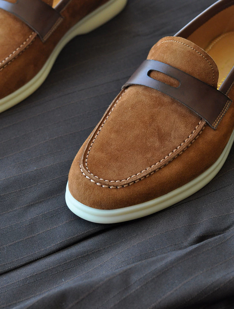Importé - Chaussure Homme Moccasin Style Cuir Daim