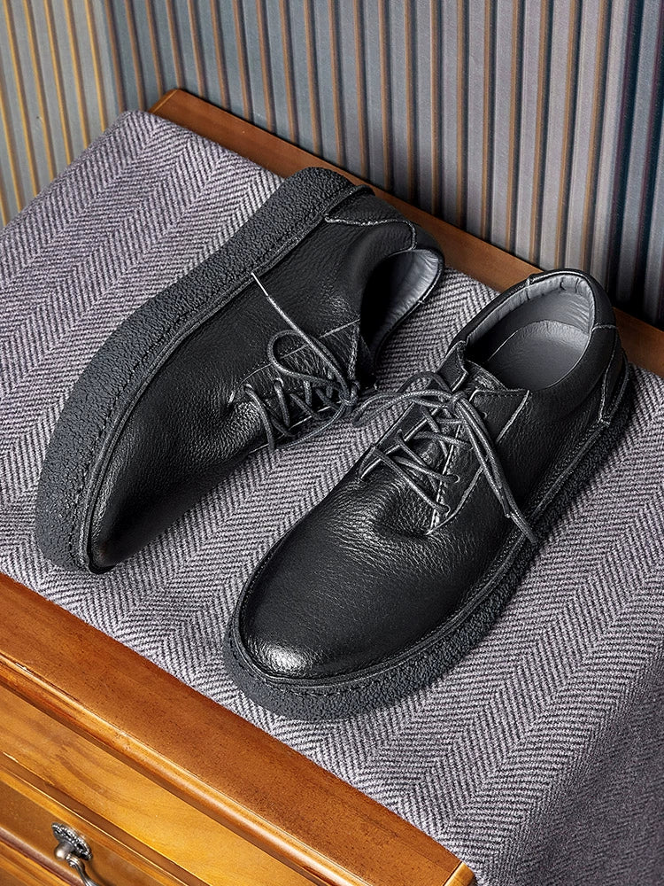 Importé - Chaussure Homme Sport Britanniques Rétro En Cuir Véritable