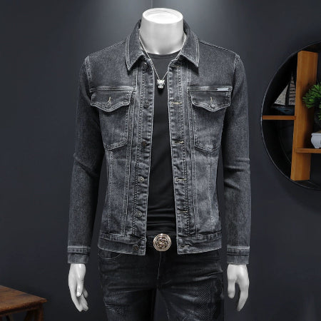 Importé - Jacket Pur Coton Jean Homme Manche Longue