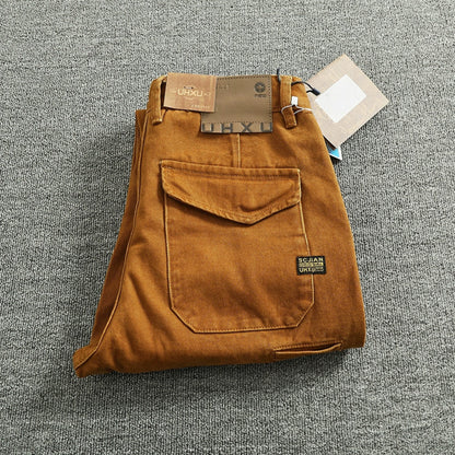 Importé - Pantalon Jean Homme Tendance Style Rétro En Coton