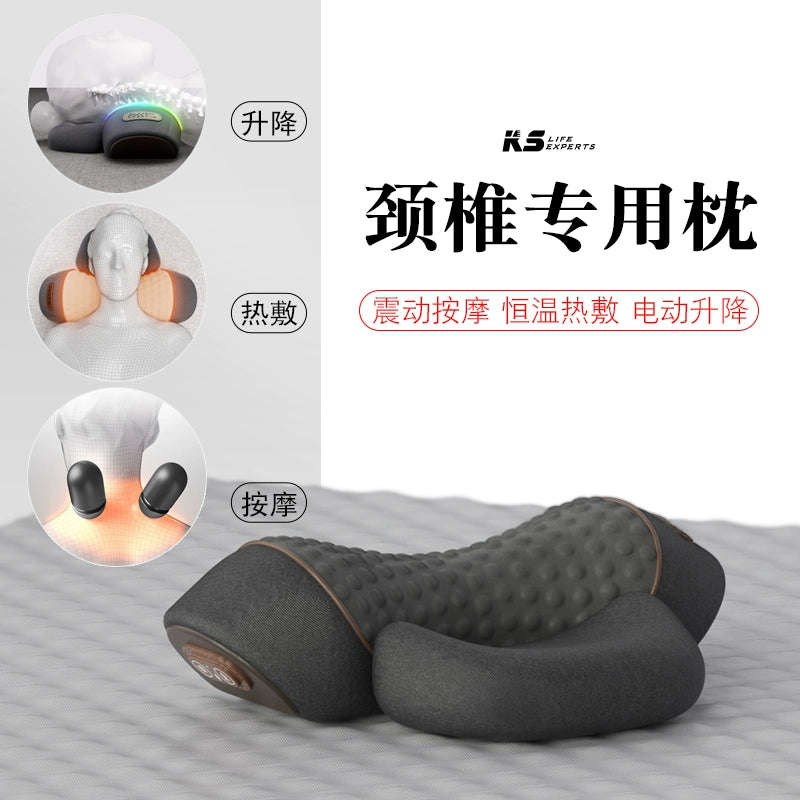 Importé - Oreiller Cervical Cylindrique Avec Thermothérapie Pour Soutenir La Colonne Vertébrale