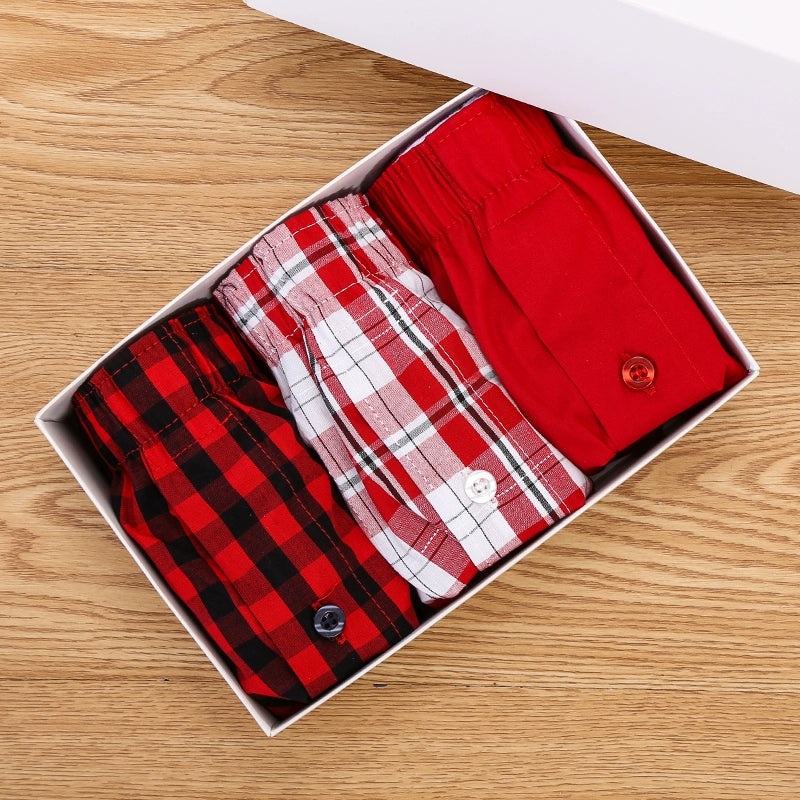Importé - Lot 3 Boxers Sport Homme Pur Coton