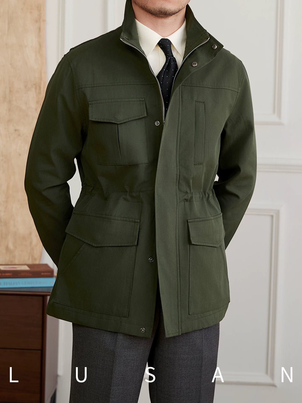 Importé - Blazer Veste Homme Sur-Chemise Décontracté