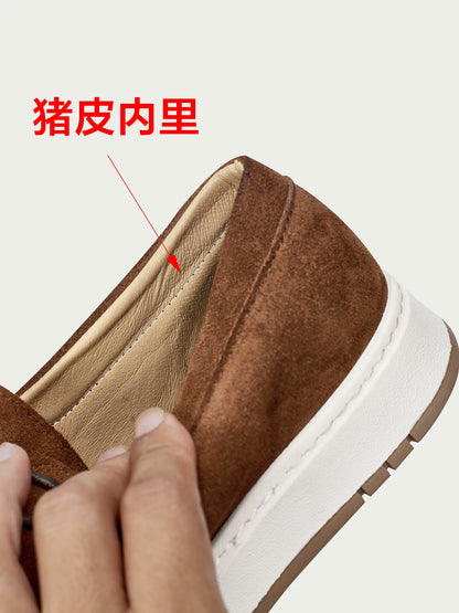 Importé - Chaussure Homme Sport Baladeuses Cuir Daim