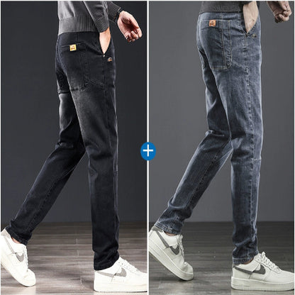 Importé - Lot 2x Pantalons Jeans Coton Homme Slim Stretch