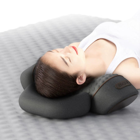 Importé - Oreiller Cervical Cylindrique Avec Thermothérapie Pour Soutenir La Colonne Vertébrale