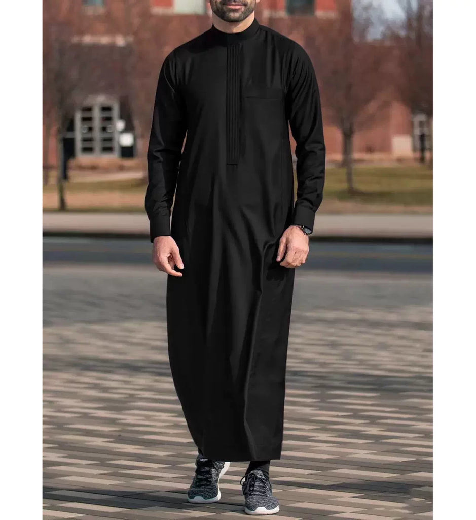 Importé - Boubou Homme Brodé Emirats Manche Longue