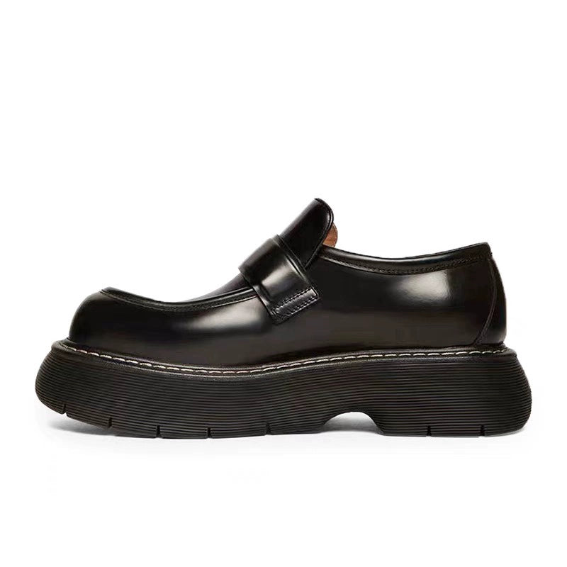 Importé - Chaussure Homme Mocassins Style Britannique A Semelle épaisse