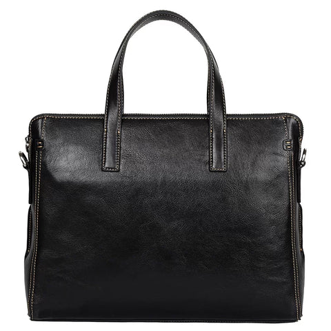 Importé - Sac Premium Cuir Gaufré Pour PC Ordinateur 14''