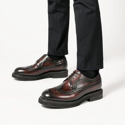 Importé - Mocassin Homme Cuir Richelieu Britannique Semelle Large