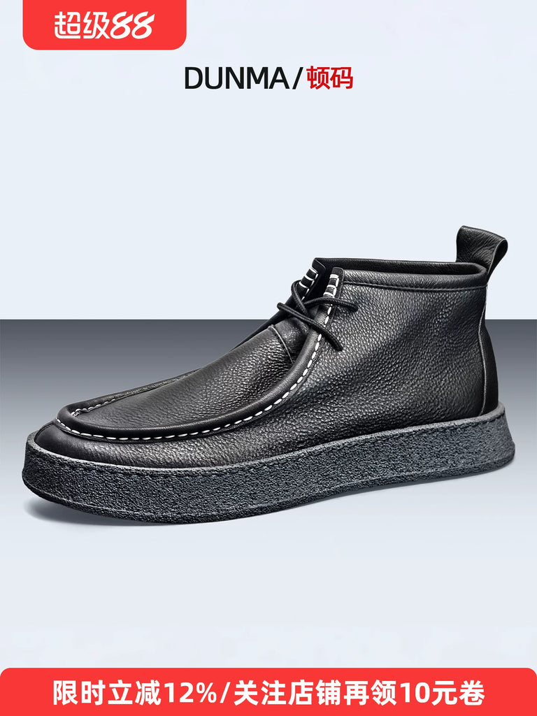 Importé - Chaussure Homme Sport Baskets Montantes Cuir